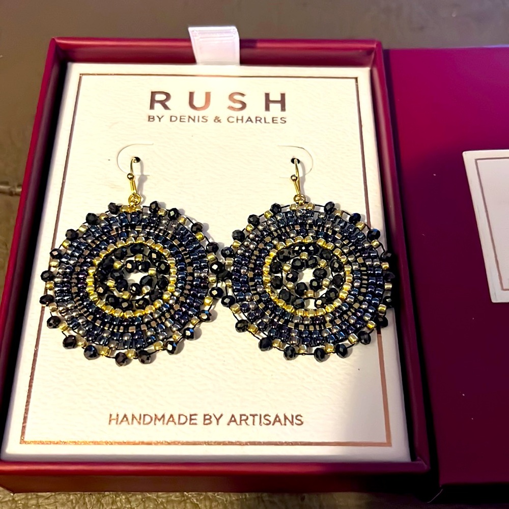 COPY - Rush by Denis & Charles handmade artisan earrings.